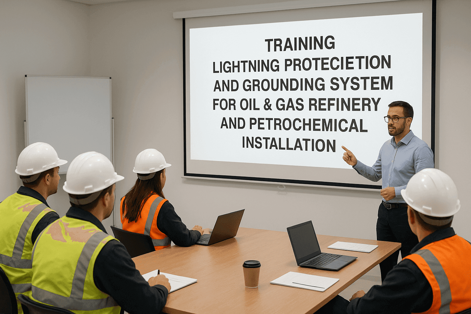Training Lightning Protection And Grounding System For Oil