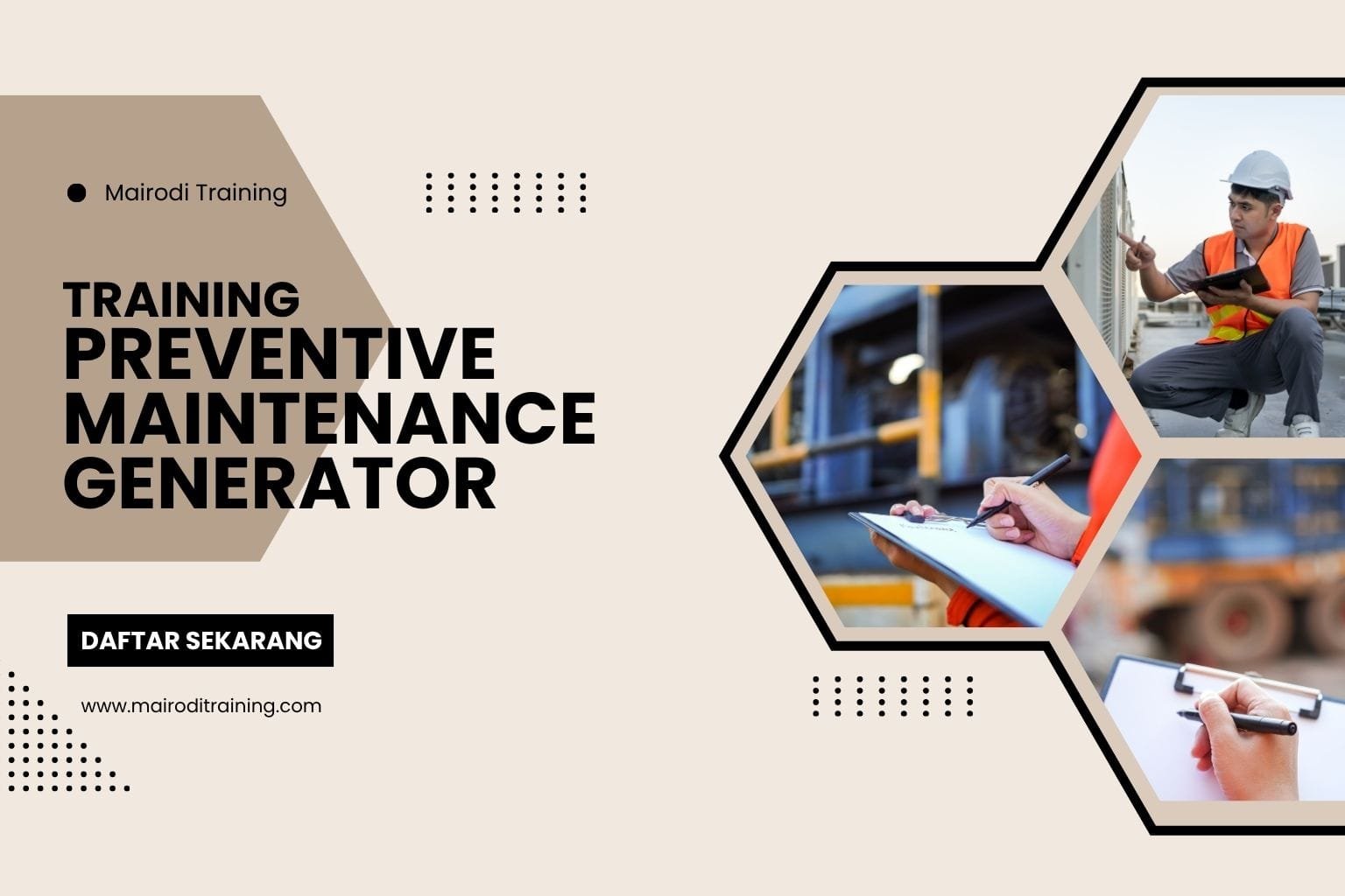 Training Preventive Maintenance Generator